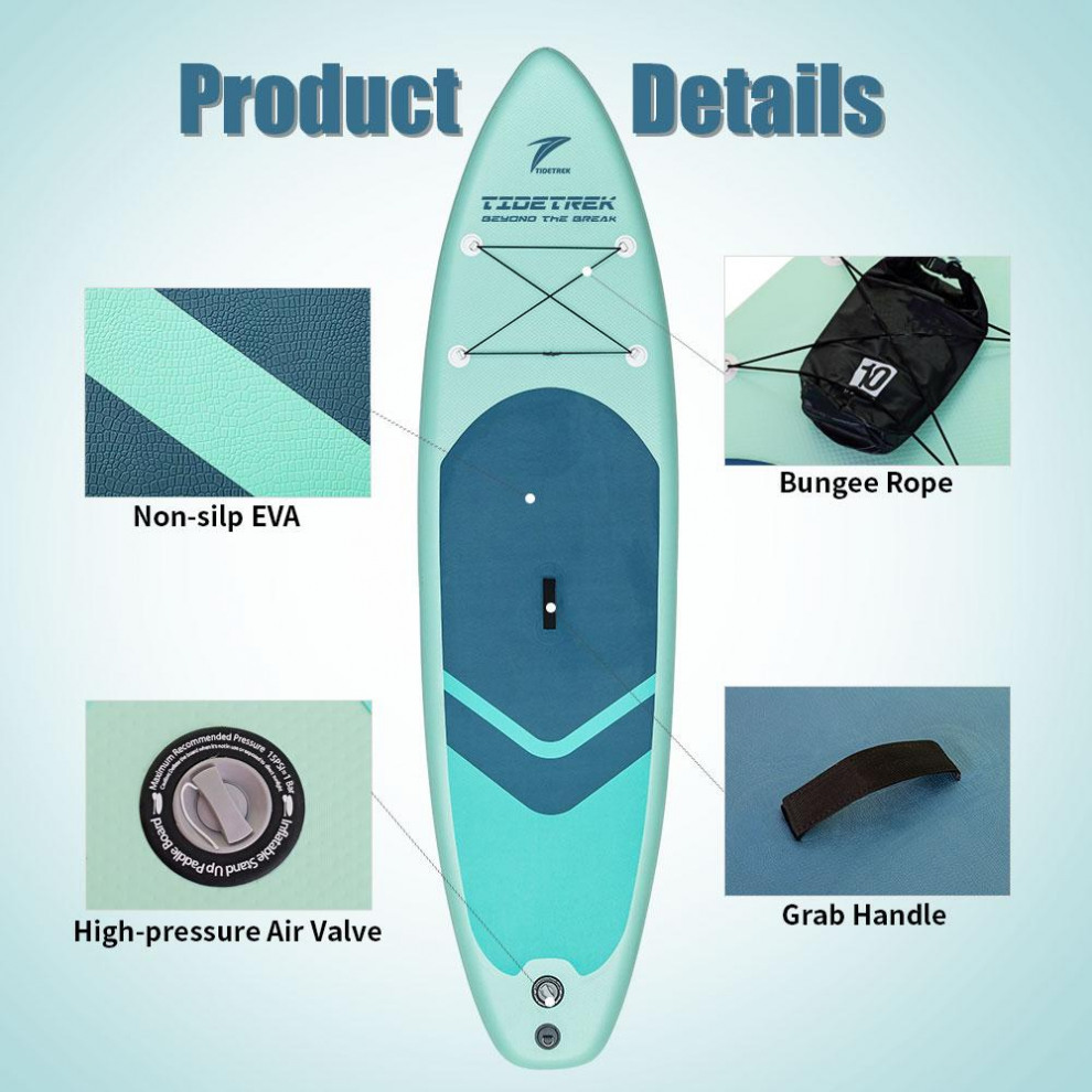 Сапборд TIDETREK SUPTT70N (320*83*15) бирюзовый, код 78931