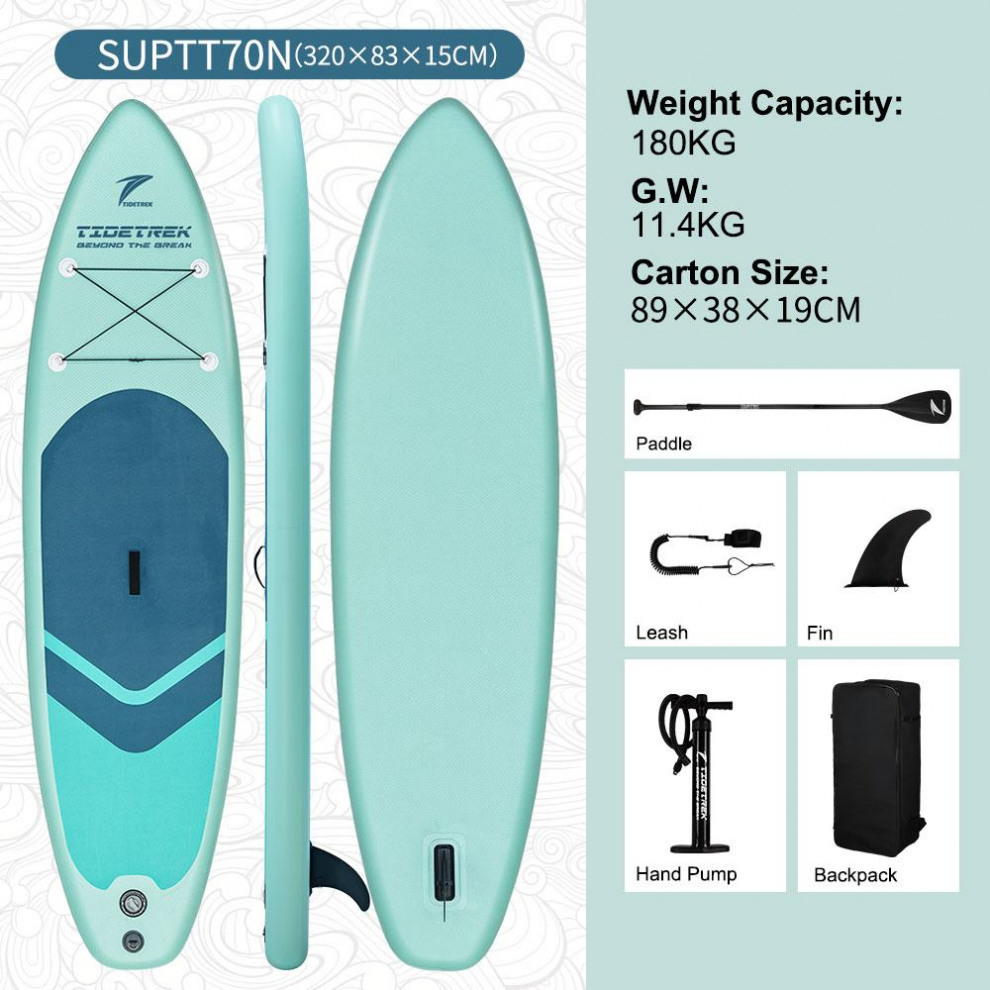 Сапборд TIDETREK SUPTT70N (320*83*15) бирюзовый, код 78931