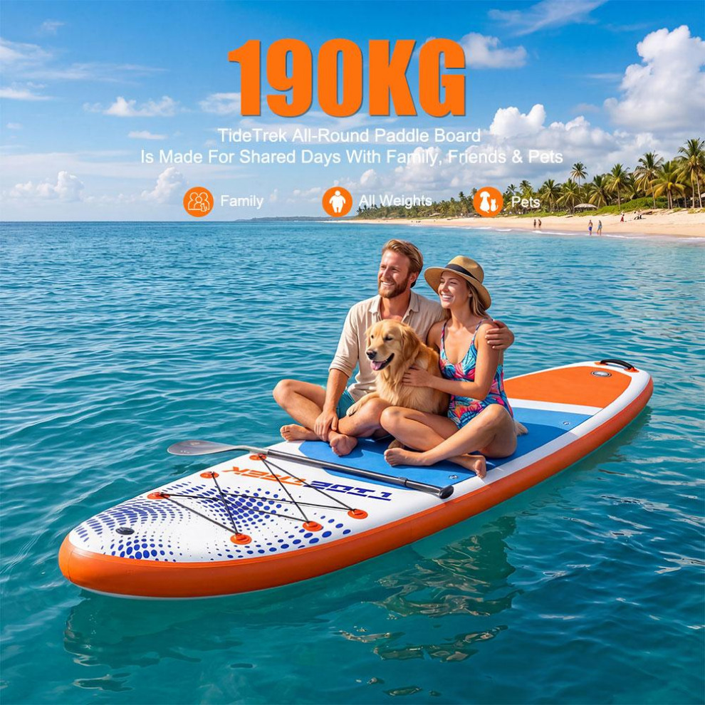 Сапборд TIDETREK SUPTT70L (335*83*15) синий-красный с сиденьем и двойным веслом, код 78939