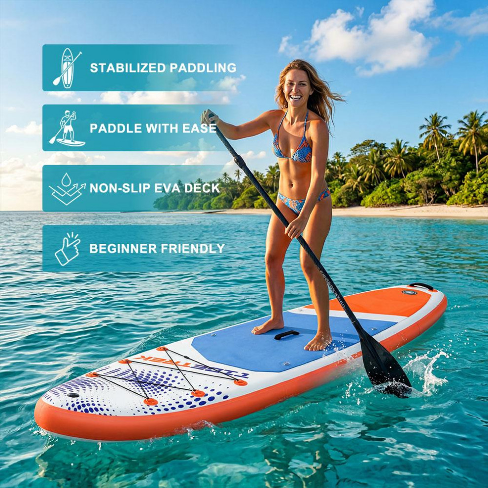 Сапборд TIDETREK SUPTT70L (335*83*15) синий-красный с сиденьем и двойным веслом, код 78939