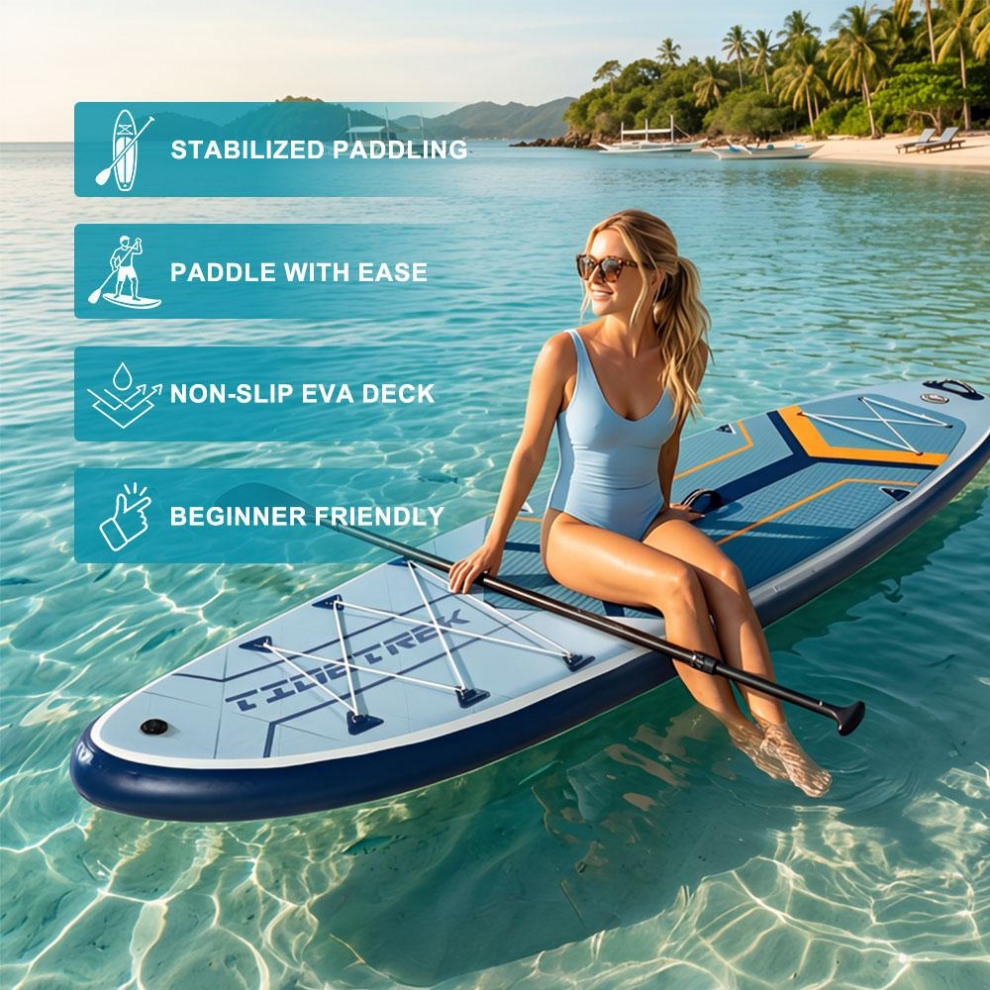 Сапборд TIDETREK SUPTT72F (350*89*15) синий с двойным веслом, код 78945