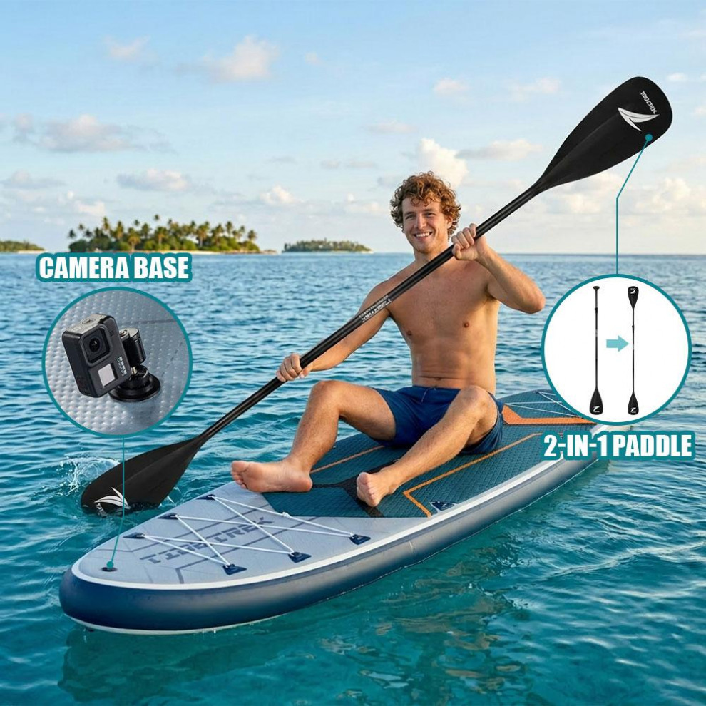 Сапборд TIDETREK SUPTT72F (350*89*15) синий с двойным веслом, код 78945