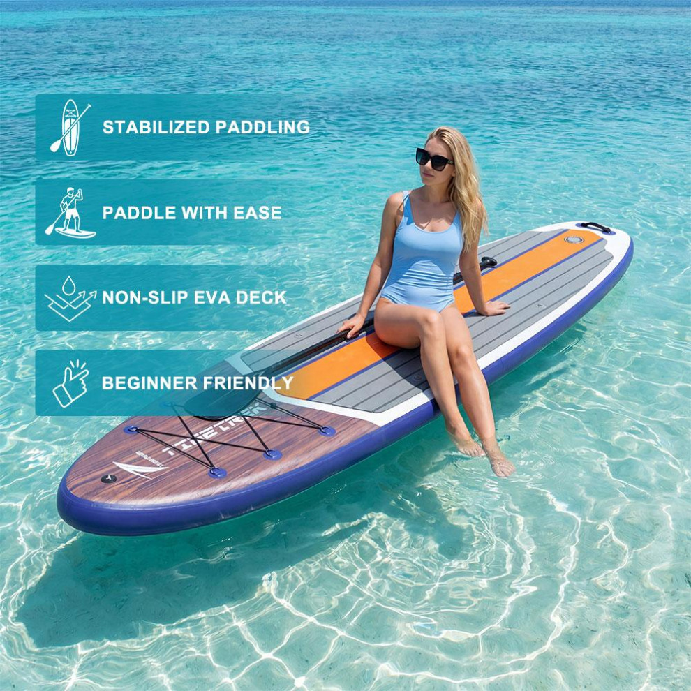 Сапборд TIDETREK SUPTT72A (350*89*15) серо-синий с сиденьем и двойным веслом, код 78946