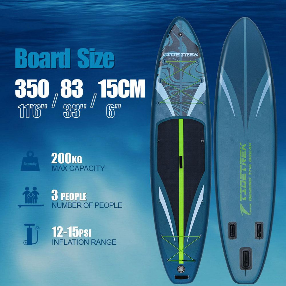 Сапборд TIDETREK SUPTT71D (350*83*15) синий с сиденьем и двойным веслом, код 78942